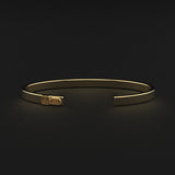Gold Cuff Mens Bracelet