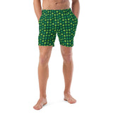Shamrock Pattern Mens Swim Trunks