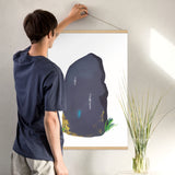 Ogham Stone Art Print Tapestry