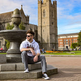 Myk Klemme wearing the "CALI BEO" hoodie in Dublin