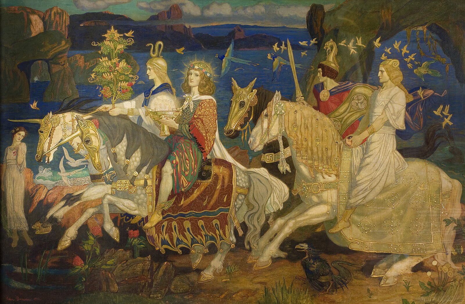 Riders of the Sidhe depicting Tuatha Dé Danann
